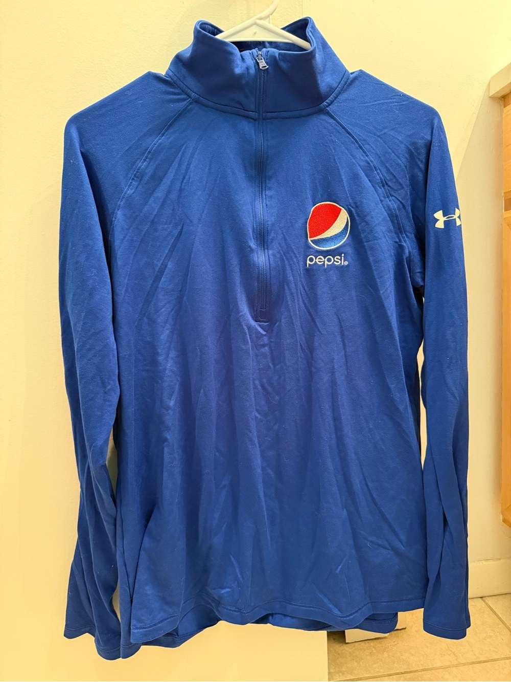 Under Armour Pepsi Blue Quarter-Zip Pullover